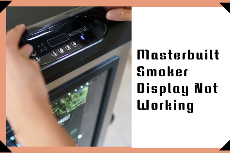 masterbuilt smoker display not working